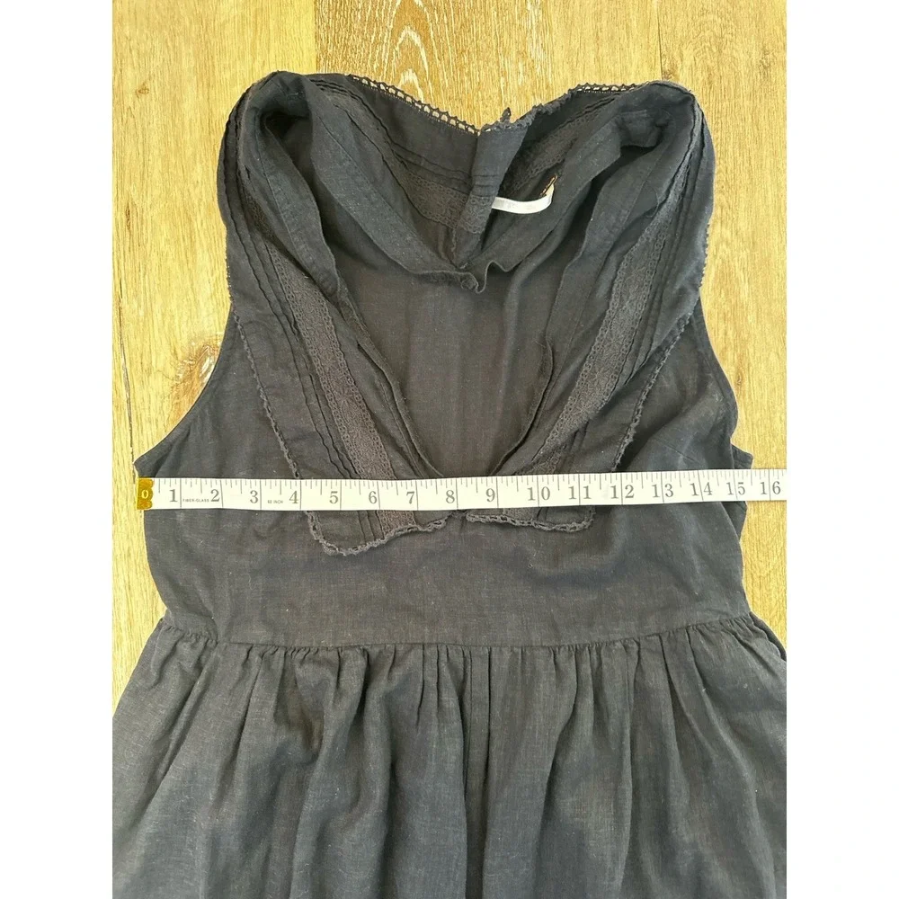 Free People Style‎ Black Wide Leg Jumpsuit XS  Boho Minimalist Flowy Relaxed